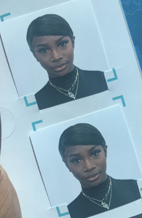 Pretty Id Picture, Drivers Lisence Photos Makeup, Pretty Id Card Picture, Passport Picture, Id Photos, Id Picture, Passport Pictures, Black Sisters, Passport Photo