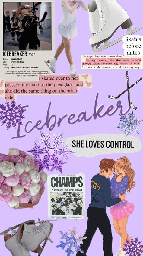 Icebreaker Fan Cast, Icebreaker Aesthetic, Book Slump, Book Wallpapers, Fangirl Book, Books Wallpaper, Hannah Grace, Book Artwork, Icebreakers