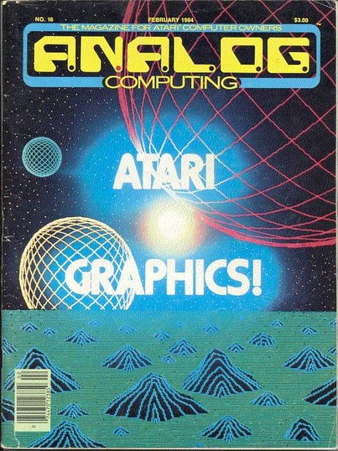 Analog Computing: Atari Graphics! [Vintage Computer Magazines] Security Gadgets, Information Security, Retro Graphic Design, New Retro Wave, Retro Vector, Plakat Design, Retro Waves, Retro Video Games, Retro Futuristic