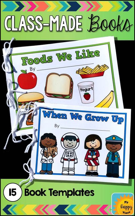 Class Books Preschool, School Diy Ideas, Books For Preschool, Prek Literacy, Class Books, Kindergarten Writing Prompts, Kindergarten Ela, Early Childhood Classrooms, Preschool Writing