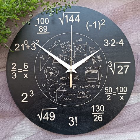 Math Clock, Free Math Worksheets, Free Math, Art Hand, Clock Design, Math Worksheets, Laser Cut, Home Diy, Ghost