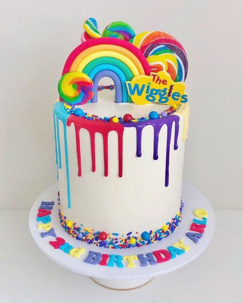 The Wiggles Cake, Wiggles Birthday Party, Milk Bar Recipes, Wiggles Cake, Decor Tort, Toddler Birthday Cakes, Wiggles Birthday, Baby First Birthday Cake, Kids Cakes