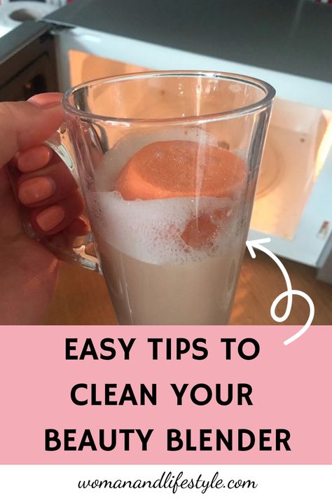 Easy Tips To Clean Your Beauty Blender Washing Beauty Blender, Wash Makeup Sponge, Washing Makeup Sponges, Best Way To Clean Beauty Blender, How To Clean Beauty Blender Sponge, How To Clean A Makeup Sponge, How To Clean Your Beauty Blender, How To Use Beauty Blender, How To Wash Makeup Sponge