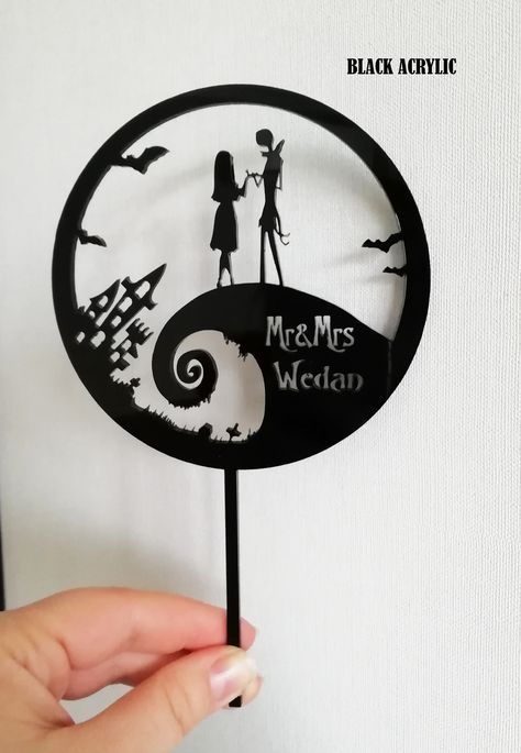 Jack And Sally Wedding Cake Topper, Nightmare Before Christmas Wedding Cake Topper, Gothic Cake Topper Wedding, Jack And Sally Cake Topper, Jack And Sally Wedding Ideas, Simply Meant To Be Wedding, Jack And Sally Wedding Cake, Nightmare Before Christmas Bridal Shower Ideas, Jack And Sally Wedding Theme