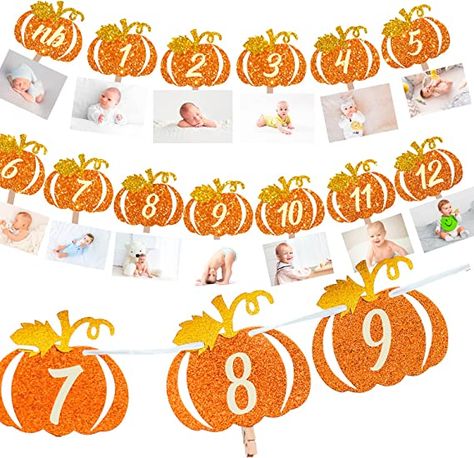 Little Pumpkin Is Turning One, Our Little Pumpkin Is Turning One, Peach First Birthday Party, Little Pumpkin Birthday Party, Little Pumpkin First Birthday, Pumpkin 1st Birthdays, Pumpkin First Birthday, 1st Birthday Photo, Birthday Photo Banner