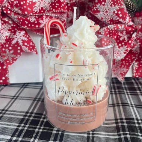 Peppermint Candles, Xmas Candles, Sweet Candles, Christmas Prep, Dessert Candles, Dripping Candles, Aroma Candle, Food Candles, Cute Candles