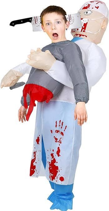 Leumoi 2 Pcs Halloween Doctor Inflatable Costume with Knife Headband, Funny Scary Knife Headband, Surgeon Costume, Prop Knife, Halloween Doctor, Halloween Blow Ups, Doctor Costume, Inflatable Costumes, Halloween Inflatables, Cosplay Accessories