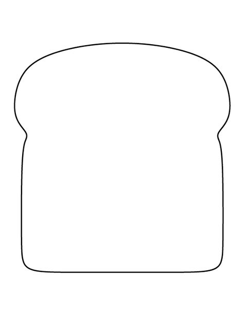 Bread pattern. Use the printable outline for crafts, creating stencils, scrapbooking, and more. Free PDF template to download and print at http://patternuniverse.com/download/bread-pattern/ Bread Template, Bread Pattern, Printable Outline, Coloring Crafts, Operation Game, Felt Food Diy, Felt Food Patterns, Felt Play Food, Felt Crafts Patterns