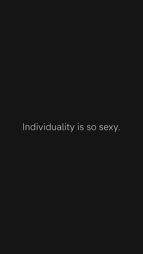 Individuality is so sexy. From the Motivation app: https://motivation.app/download Dominate Quotes Motivation, Dominate Quotes, Take Initiative, Motivation App, Epiphany, Motivation Quotes, Inspirational Words, Motivational Quotes, Quotes