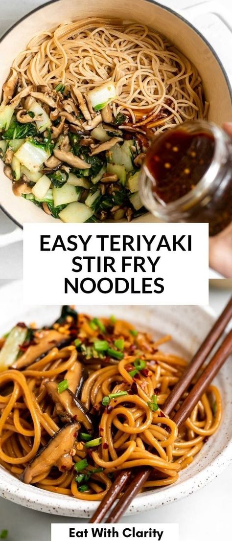 Steak Teriyaki, Stir Fry Noodles Recipe, Sugar Snap Pea, Teriyaki Noodles, Fried Noodles Recipe, Fried Pasta, Teriyaki Chicken Stir Fry, Teriyaki Stir Fry, Fry Noodles