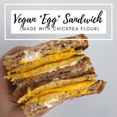 Veggie Lunches, Alkaline Meals, Chickpea Flour Recipes, Vegan Sandwiches, Eggs Recipes, Vegan Breakfasts, Vegan Egg, Egg Sandwich, Eggless Baking