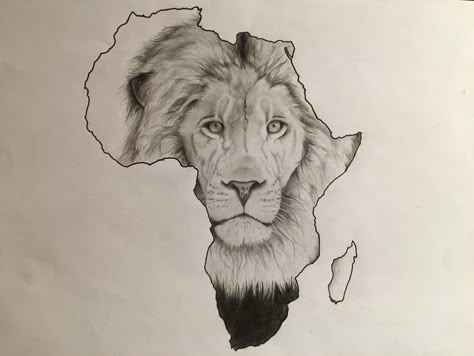 Lion Africa, Africa Tattoos, Lion Sketch, Lion Head Tattoos, Afrique Art, Pop Art Wallpaper, African Decor, Africa Art, Lion Tattoo