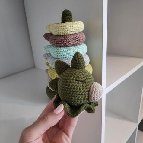 dinosaur, brontosaurus,t-rex crochet Amigurumi pattern, pdf PDF amigurumi animals ,baby education ring stacker toy, Montessori toys, Stackable crochet toy pattern #stackablecrochettoypattern #crochet #crochettoy #crochettoys 1.1040 Baby Stacking Toys, Dinosaur Brontosaurus, Crochet Stuffies, Stacker Toy, Cow Toys, Diy Crochet Patterns, Crochet Nursery, Crocheted Patterns, Crochet Dinosaur