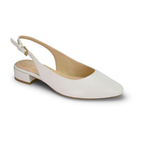 These Easy Spirit Cassius women's slingback Pumps are a wardrobe must-have!Click this FOOTWEAR GUIDE to find the perfect fit and more! These Easy Spirit Cassius women's slingback Pumps are a wardrobe must-have! Click this FOOTWEAR GUIDE to find the perfect fit and more! SHOE FEATURES Arch support Low block heel Flexible outsoleSHOE CONSTRUCTION Faux patent leather, leather upper Manmade lining and outsoleSHOE DETAILS Pointed toe Buckle closure Foam footbed 1.06-in. heel Spot clean Imported Women Ivory Pumps, Heels Aesthetic, Heeled Espadrilles, Easy Spirit Shoes, Easy Spirit, Shoes Heels Pumps, Pump Dress, Slingback Pump, Classic Dress