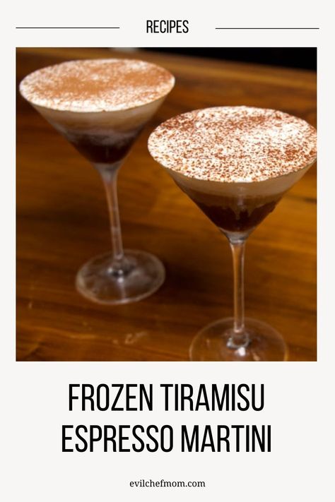 Frozen Tiramisu Espresso Martini Recipe Tiramisu Espresso Martini, Frozen Espresso Martini, Tiramisu Cocktail, Tiramisu Espresso, Frozen Tiramisu, Tom Collins Recipe, Tiramisu Martini, Cherry Limeade Recipe, Agua Fresca Recipe