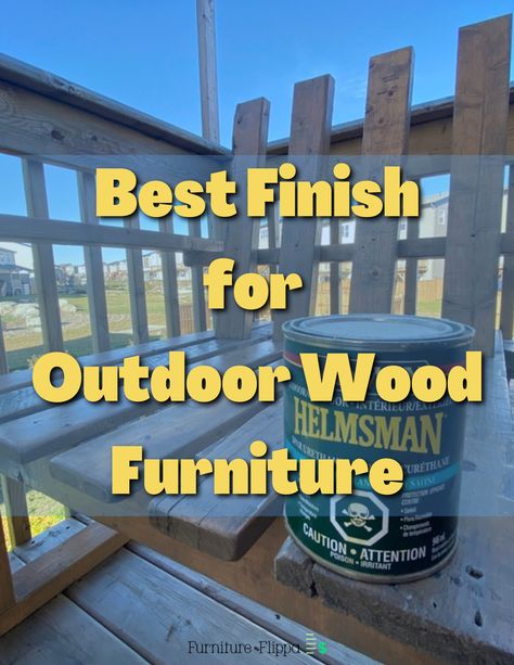 Finishing Outdoor Wood Furniture, Refinish Outdoor Wood Furniture, Staining Outdoor Furniture Wood, How To Seal Wood For Outdoor Use, Painting Outdoor Wood Furniture, Deck Sealant, French Formal Garden, Outdoor Wood Table, Painting Hacks