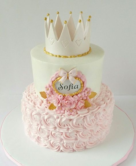 Baby Shower Cake Ideas, Princess Theme Cake, Girls First Birthday Cake, Baby First Birthday Cake, Gothic Baby, Baby Shower Cakes Girl, Princess Birthday Cake, 1st Birthday Cakes