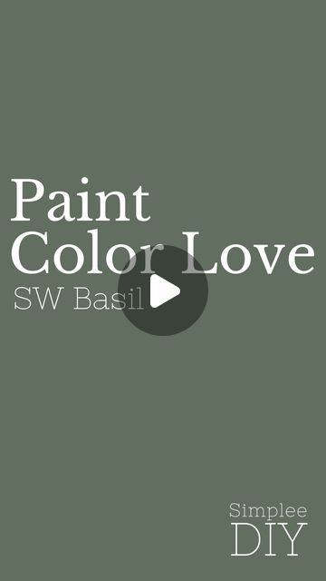 Loralee AhMu on Instagram: "Basil by Sherwin Williams  is a warm earthy green paint color. 

It’s a color that creates an atmosphere that’s both inviting and sophisticated. And the blue/gray undertones will complement a variety of colors and finishes in your home. 

So if you’re looking for timeless charm and versatility give Sherwin Williams’ Basil a try. 

♥️ Do you have a paint color you would like me to review? Add it to the comments.

#sherwinwilliams #paintideas #theartofcolor #powerofpaint #exteriorpaint #wallpaint #swcolorlove #greenpaint #paintcolorconsultant #paintcolorideas #paintcolors" Basil Paint Sherwin Williams, Basil Sherwin Williams, Sherwin Williams Basil, Warm Green Paint Colors, Sherwin Williams Green Paint Colors, Sherwin Williams Paint Colors Green, Sherwin Williams Green, Sherman Williams, Green Grey Paint