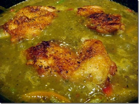 Chicken With Tomatillo Sauce, Tomatillo Chicken Recipes, Poblano Tomatillo Sauce, Tomatillo Chicken, Tomatillo Recipes, Chicken Main Course, Roasted Corn Salsa, Poblano Sauce, Sauteed Peppers And Onions