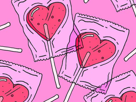 Day Wallpaper, Candy Hearts, Valentines, Candy, Pink, Art, Valentine's Day