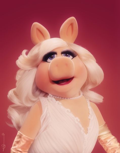 The Muppets Characters, Piggy Muppets, Miss Piggy Muppets, Kermit And Miss Piggy, Silly Puppets, The Muppet Show, Miss Piggy, Kermit The Frog, Halloween Inspo