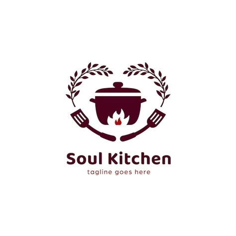 Home Made Food Logo Design Ideas, Cloud Kitchen Name Ideas Indian, Indian Food Logo Design, Logo Design For Food Business, Indian Food Logo, Cooking Logo Design, Soup Logo, Logo For Food, Cook Logo