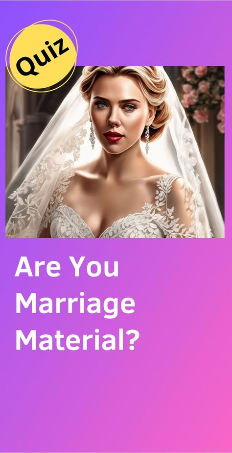 Marriage - the ultimate test of love, commitment, and shared Netflix passwords. But are you really ready to take that plunge? Find out if you're marriage material with this fun and insightful quiz. Love Test Quiz, Marriage Quizzes, Marriage Quiz, Relationship Quiz, Love Quiz, Love Test, Ready For Marriage, Marriage Material, Test Quiz