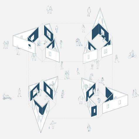 Gallery of The Garden of Framed Scenes / The Open Workshop - 19 Space Frame Architecture, Opening Architecture, Art Gallery Plan, Open Gallery, Desain Lanskap, Architecture Design Sketch, Concept Diagram, Exhibition Display, Diagram Architecture