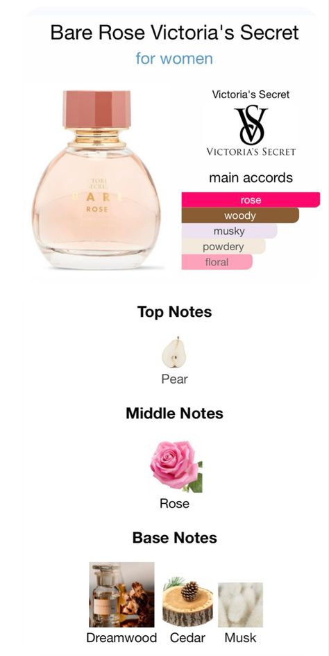 Bare Rose Victoria Secret, Woody Perfume For Women, Bare Perfume, Victoria Secret Bombshell Perfume, Bombshell Perfume, Body Scents, Essential Oil Perfumes Recipes, Woody Perfume, Body Chemistry