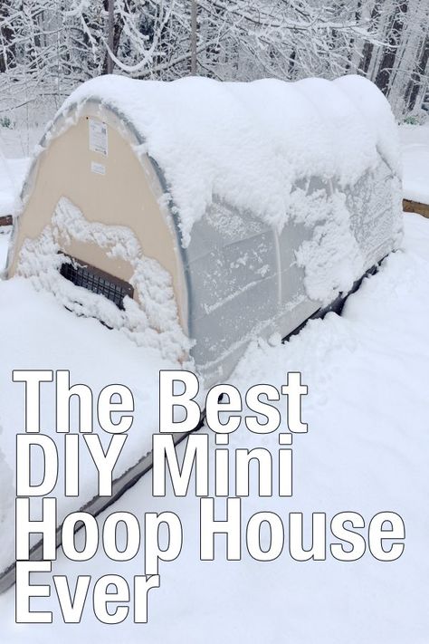 Retractable Hoop House, Diy Hoop House Raised Beds, Raised Bed Hoop House, Pvc Hoop House Diy, Pvc Hoop House, Mini Hoop House, Hoop Houses Greenhouse, Garden Hoops Raised Beds Diy, Simple Green House Diy