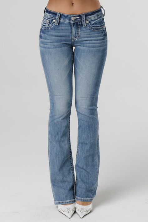 Shop Bootcut Jeans for women at Miss Me. Find versatile bootcut denim styles in black, white, slim, stretch, ripped, distressed - and much much more! Enjoy Free Continental US Shipping on orders $200+ Jeans And Where To Buy Them, Low Rise Jeans Miss Me, Bootcut Low Rise Jeans, Bootcut Jeans Country, How To Style Boot Cut Jeans, Women’s Jeans, Low Rose Jeans, Low Rise Jeans Y2k, Outfit Basics