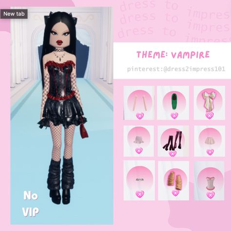 Dress to Impress Roblox Game - Vampire Theme - No VIP Dress To Impress Theme Dungeons And Dragons No Vip, Dti Vampire Theme Outfit, Dti Vampire Free, Dress To Impress Vampire Theme, Vampire Outfit Dress To Impress, Dress To Impress Outfits No Vip Theme, Dress To Impress Themes No Vip, Dress To Impress Outfits Roblox Game No Vip, No Vip Dress To Impress