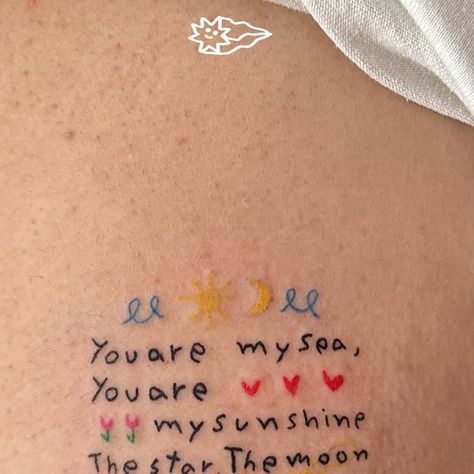 Wave To Earth Tattoo Ideas, Wave To Earth Bio Ideas, Wave To Earth Tattoo, Wave To Earth Quotes, Light Wave To Earth, Tattoo Korean Style, Wave To Earth Lyrics, You Are My Sunshine Tattoo, Moon Illustration Art