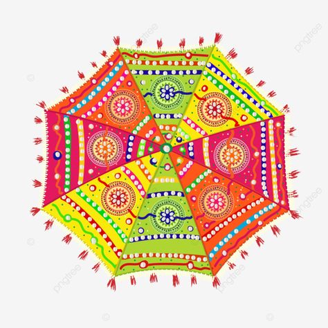 Rajasthani Decoration, Rajasthani Umbrella, Wedding Clipart Free, Umbrella Wedding Decorations, Umbrella Decor, Traditional Umbrella, Flower Umbrella, Wedding Card Quotes, Beautiful Umbrella