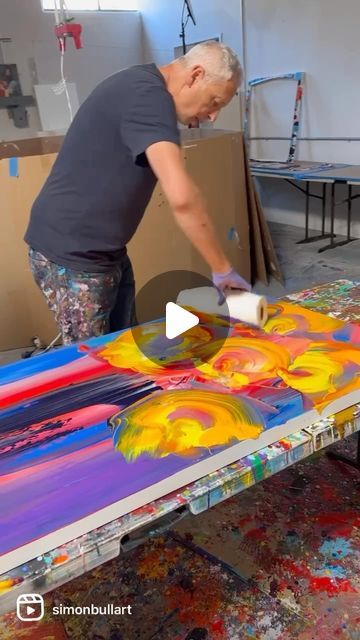 Large Art Diy, Budget Art, Diy Wall Design, Abstract Art Tutorial, Floral Paintings Acrylic, Abstract Art Paintings Acrylics, Abstract Art Painting Techniques, Art Deco Illustration, Art Cart