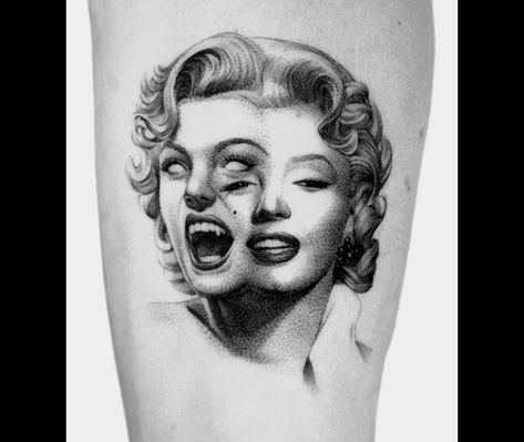 Marilyn Tattoo Ideas, Merlin Monroe Tattoo, Marilyn Monroe Tattoos, Marilyn Monroe Tattoo Ideas, Marilyn Monroe Tattoo Designs, Monroe Tattoo, Trippy Tattoo, Marilyn Monroe Tattoo, Left Arm Tattoos