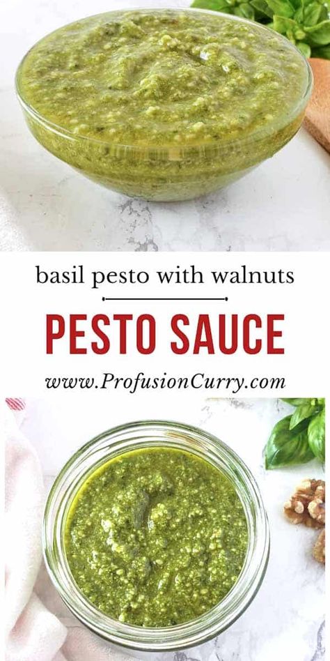 Basil Pesto Recipe Without Pine Nuts, Pesto With Walnuts Recipes, Turkey Meatloaf Muffins Recipe, Fresh Pesto Recipe, Basil Walnut Pesto, Pesto Sauce Recipe, Basil Pesto Sauce, Basil Pesto Recipes, Toasted Ravioli