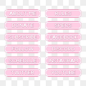 button,girly twitch,girly panel,pink panel,twitch panel,stream panel,info,profile panel,light color,lite pink,alert,follower,donation panel,free twitch panel,twitch,overlays,stream,panel Picture Girly, Button Clipart, Pink Cd, Twitch Streaming Setup, About Me Template, Pink Games, Instagram Schedule, Streaming Setup, Brush Background