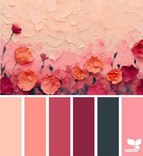 Poppy Color Palette, Inspiration Color Palettes, Design Seeds Color Palette, Seeds Color Palette, Pallete Color, Color Palets, Colour Crush, Seeds Color, Poppy Color