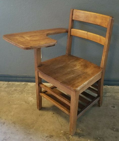 Antique School Desk: Identification & Value Guide Old School Chairs, Wood Wardrobe Design, Wooden School Desk, Antique School Desk, John Proctor, Teacher Chairs, Old School Desks, Vintage School Desk, Wood School