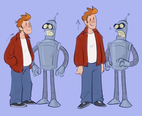 Bender X Fry Futurama Fanart, Bender Futurama Fanart, Fry X Bender, Fry Futurama Fanart, Fry And Bender, Futurama Fanart, Fry Futurama, Futurama Characters, Bender Futurama