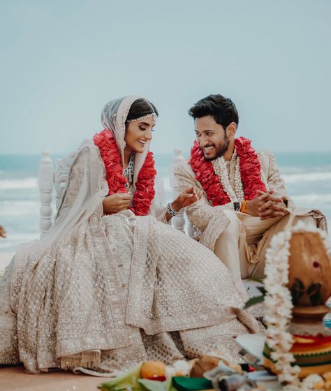 Inside Nikhita Iyar and Mukund Chillakanti’s fantasy-inspired wedding in Chennai | Vogue India Chennai Wedding, Indian Wedding Photography Couples, Wedding Planning Decor, Indian Fusion Wedding, Vogue India, Fusion Wedding, Indian Weddings, Indian Wedding Photography, Wedding Outfits