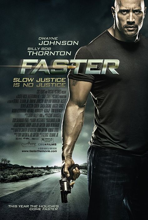 Dwayne Johnson in Faster (2010) Dwayne Johnson Movies, Oliver Jackson Cohen, Jennifer Carpenter, Maggie Grace, Carla Gugino, Poster Anime, Rock Johnson, The Rock Dwayne Johnson, Dwayne The Rock