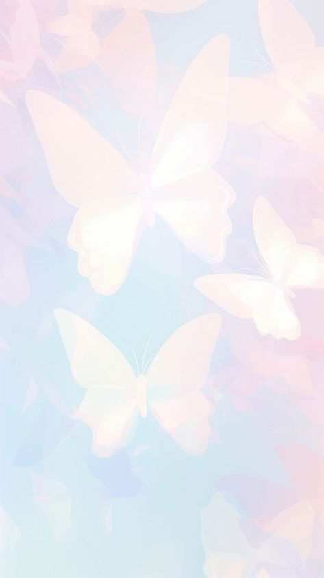 Butterfly Phone Wallpaper, Butterfly Backgrounds, Flower Wallpaper Aesthetic, Aesthetic Wallpaper Pink, Blurred Gradient, Wallpaper Butterfly, Gradient Butterfly, Wallpaper Aesthetic Wallpaper, Butterfly And Flowers