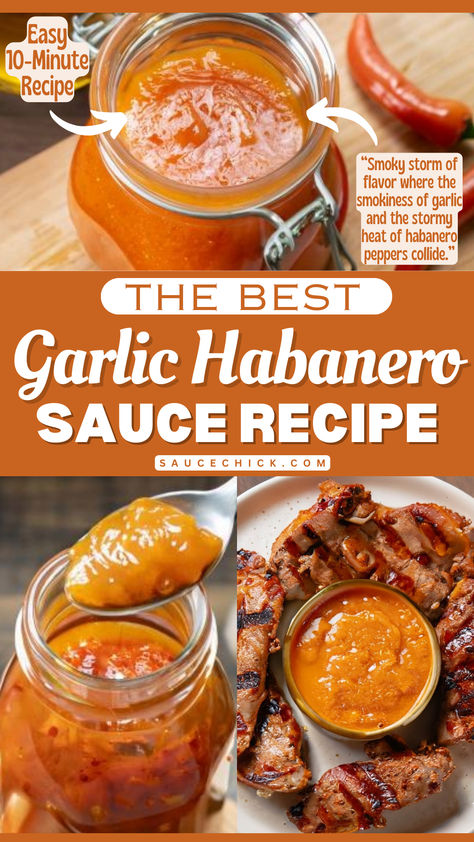 GARLIC HABANERO SAUCE RECIPE Habanero Sauce Recipe, Habanero Recipes, Pepper Sauce Recipe, Habanero Sauce, Homemade Hot Sauce, Habanero Hot Sauce, Hot Sauce Recipes, Meatless Main Dishes, Habanero Peppers