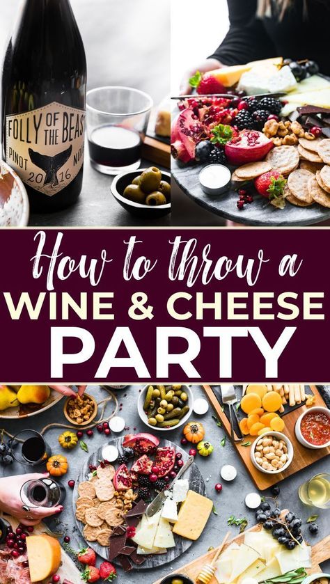 WINE AND CHEESE PARTY!. Charcuterie and cheese board building tips included!! Here are some simple ways to host an impromptu wine and cheese party that can be put together in a day! Dairy free options too. #holiday #wine #party #entertaining Wine Party Snacks, Holiday Wine Party, Wine Party Appetizers, Wine Party Food, Wine Cheese Pairing, Cheese And Wine Party, Wine And Cheese Party, Autumn Wine, Wine Tasting Party