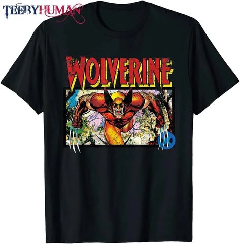 Marvel X-Men Retro Wolverine 90S T-Shirt Check more at https://teebyhuman.com/product/marvel-x-men-retro-wolverine-90s-t-shirt/ Marvel X, Xmen, X Men, Marvel, T Shirt