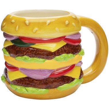 Say Cheese-burger Mug Mug Cakes, Cute Coffee Mugs, Novelty Mugs, Mug Collection, Cute Coffee, Unique Coffee Mugs, Cool Mugs, Cute Cups, Unique Coffee