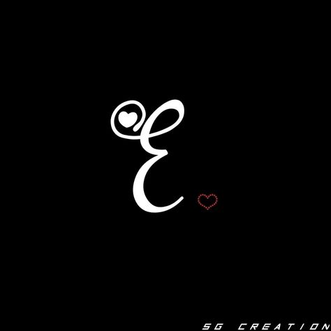 E In Different Fonts, Dp Love, E Letter, Alphabet E, Love You A Lot, Black And White Art Drawing, Shadow Photography, Alphabet Design, Cafe Interior Design