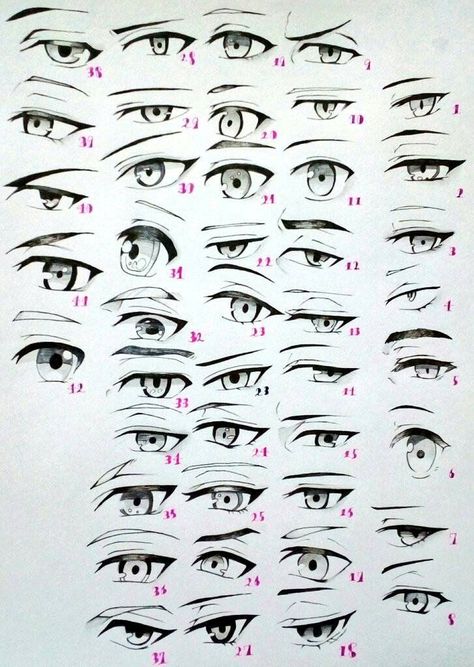 Boy Anime Eyes, Easy Eye Drawing, Tie Drawing, How To Draw Anime Eyes, Anime Drawing Sketches, Silhouette Drawing, Drawing Tutorial Face, Art Sketches Doodles, Eye Sketch